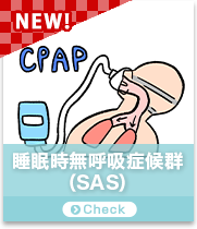 睡眠時無呼吸症候群（SAS）